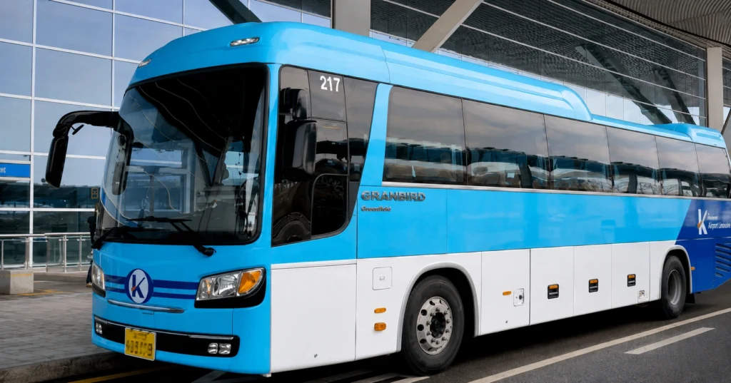 인천공항에서 서울 시내로 이동하는 공항 리무진버스
